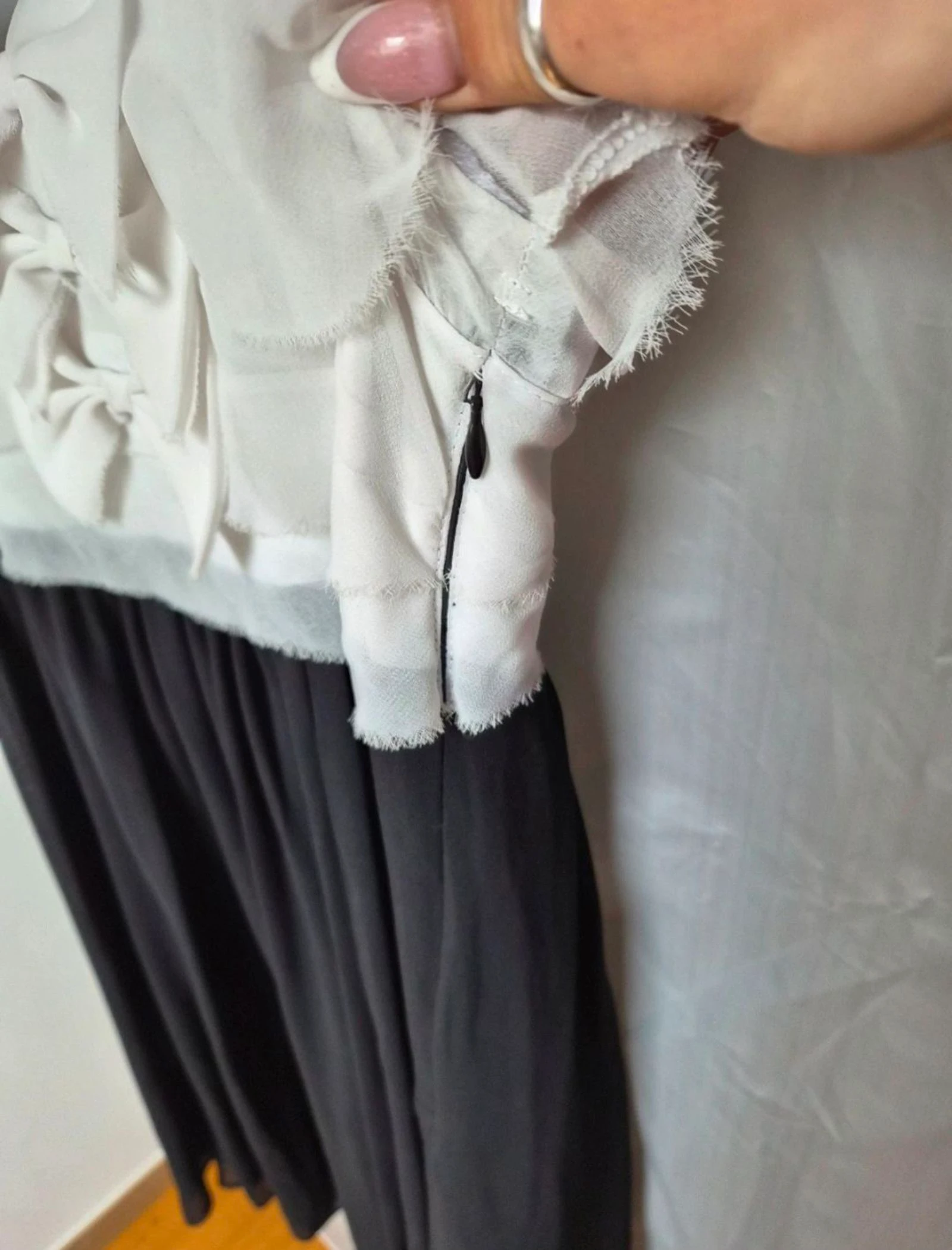 Vestido Morgan preto/branco tamanho 40/L – photo 3